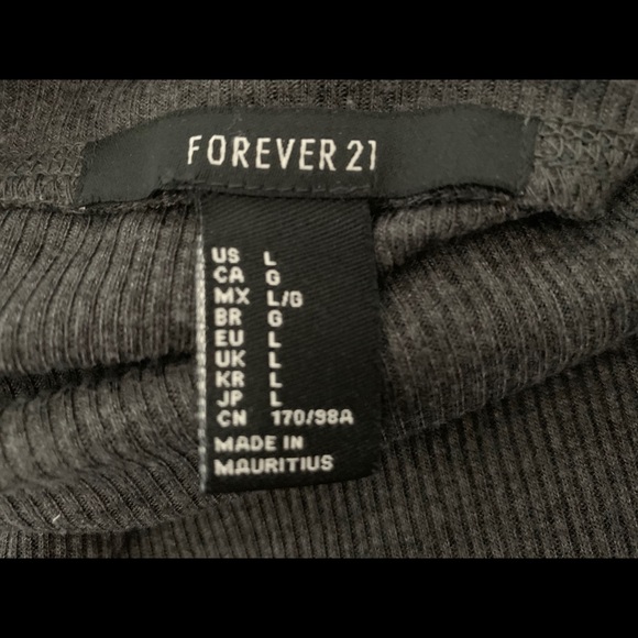 Grey Ribbed Turtleneck - Picture 2 of 2